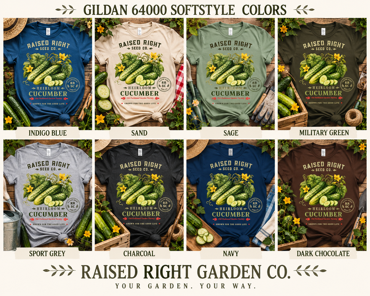 Heirloom Cucumber T-Shirt | Raised Right Seed Co.