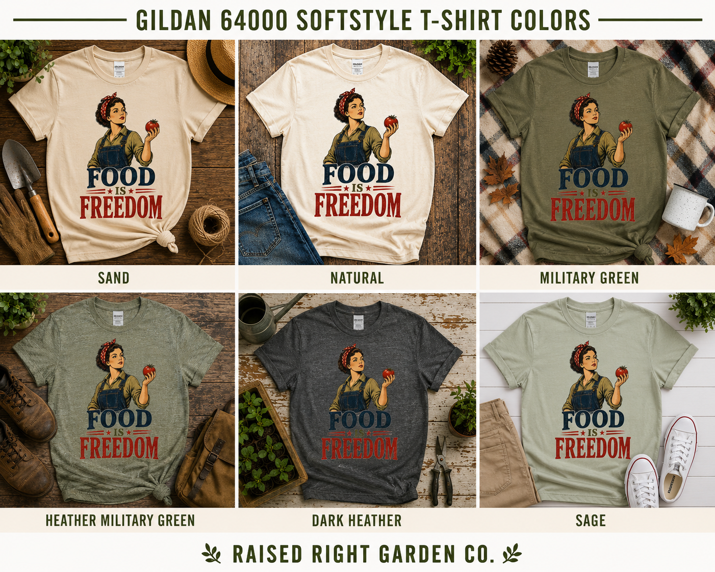 Food is Freedom Vintage Tee