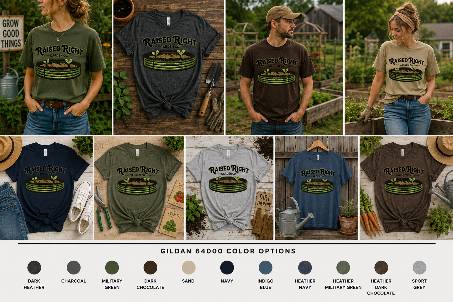 Raised Right Garden Co. Minimal Garden Bed Tee