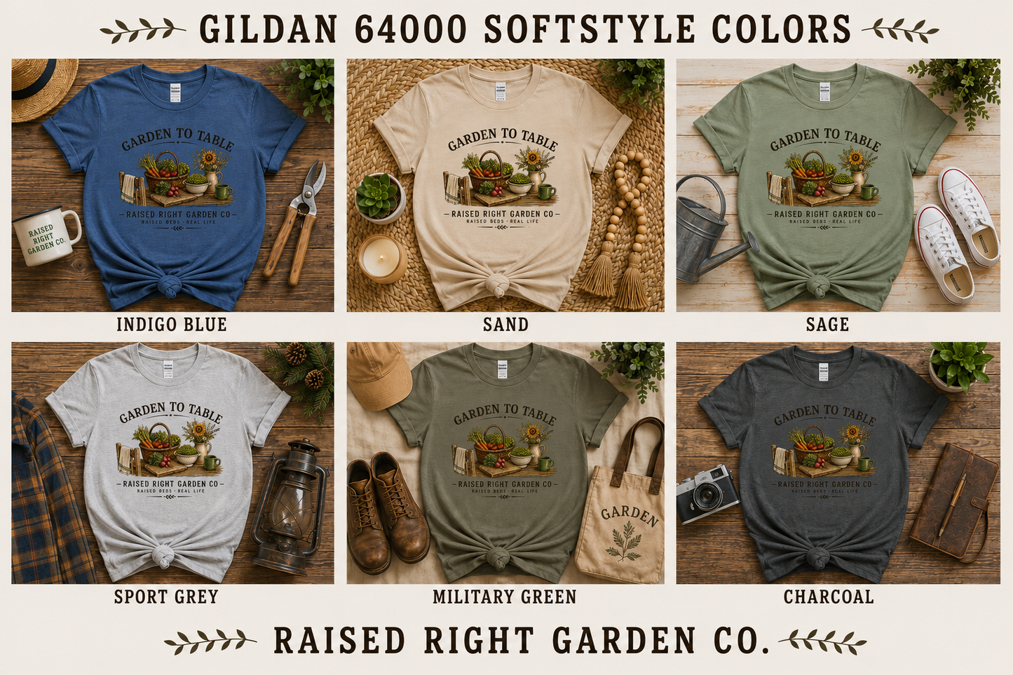 Garden to Table Vintage Gardening T-Shirt