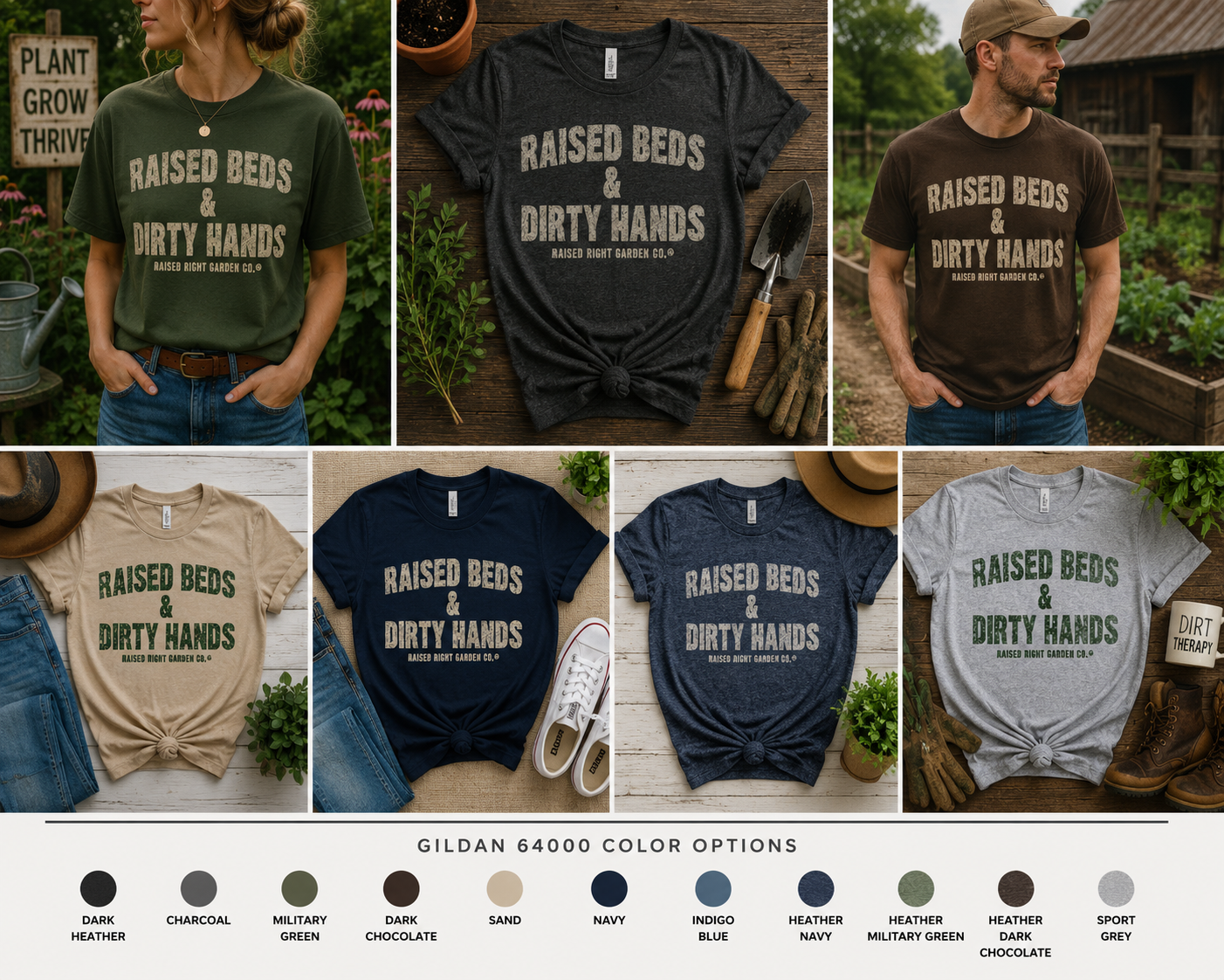 Raised Beds & Dirty Hands Vintage Gardening Shirt