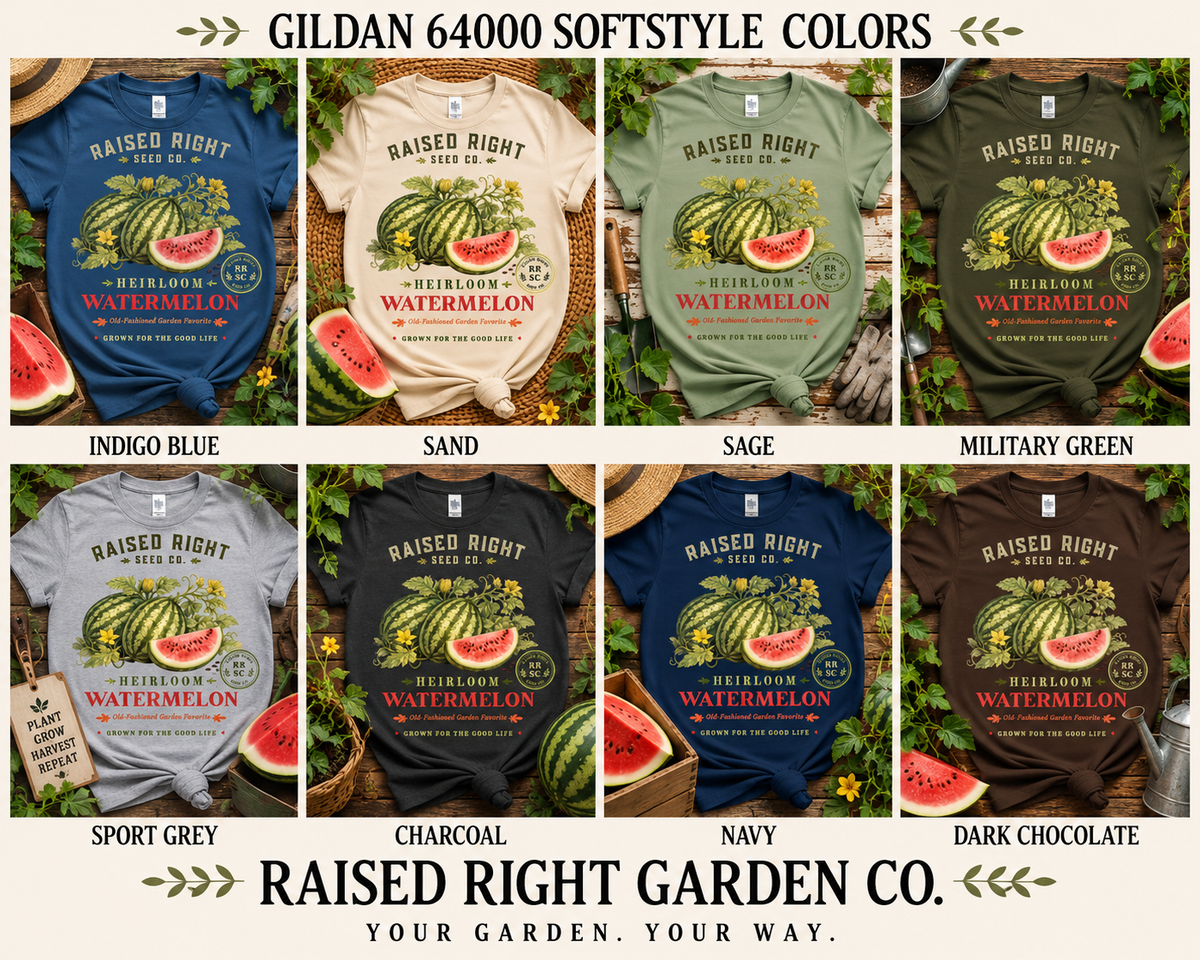 Heirloom Watermelon T-Shirt | Raised Right Seed Co.