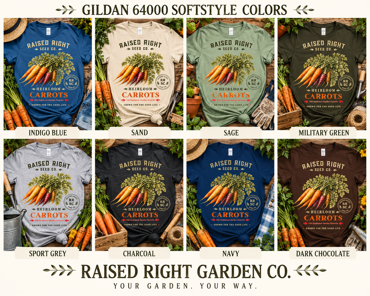 Heirloom Carrot T-Shirt | Raised Right Seed Co.