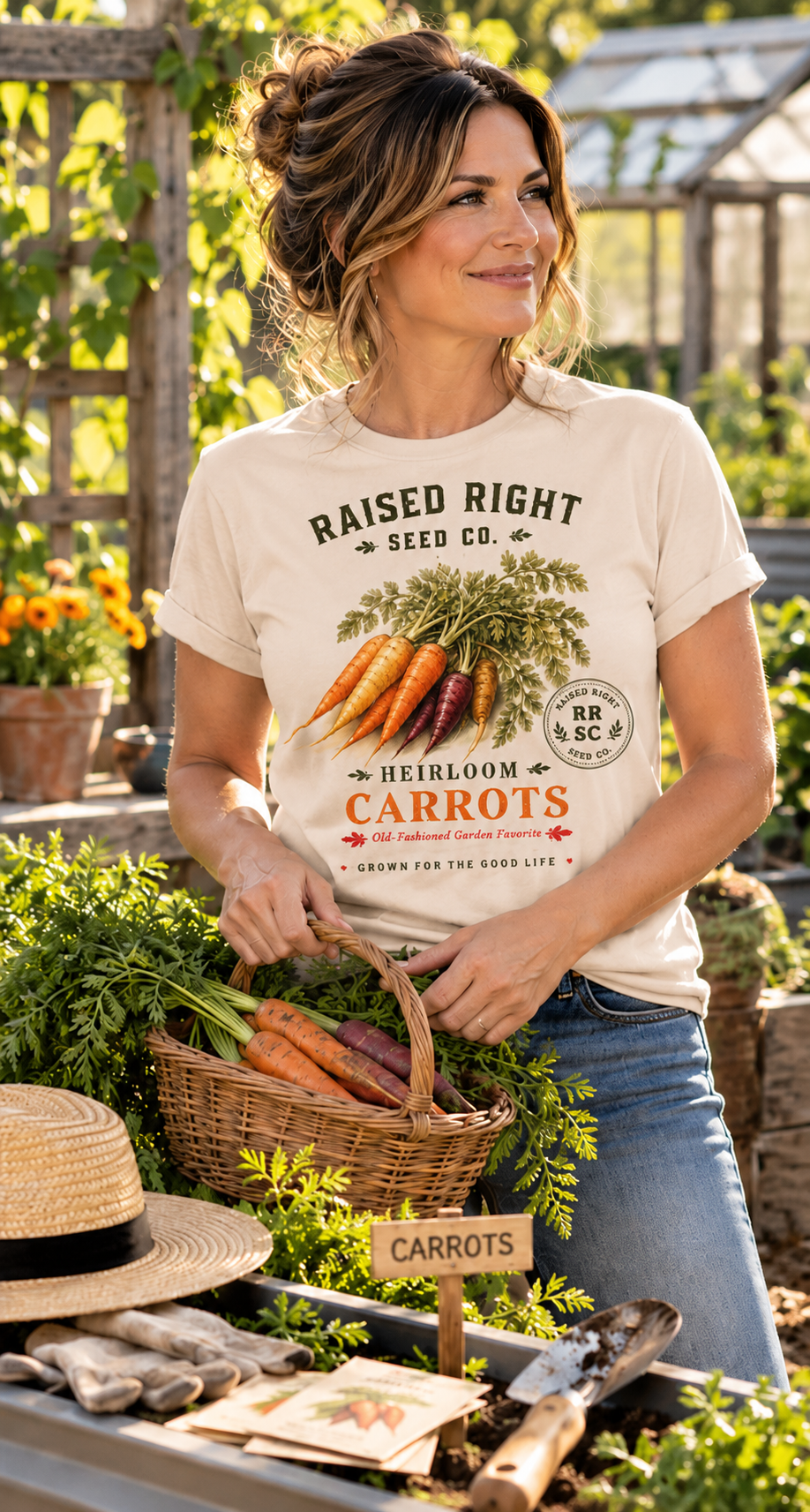 Heirloom Carrot T-Shirt | Raised Right Seed Co.