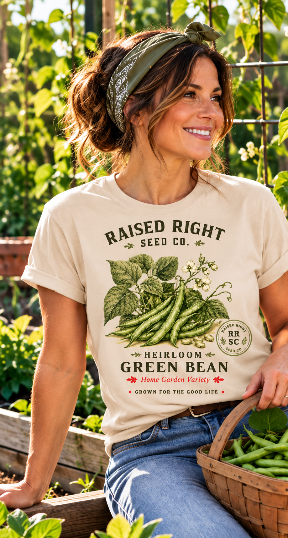 Heirloom Green Bean T-Shirt | Raised Right Seed Co.