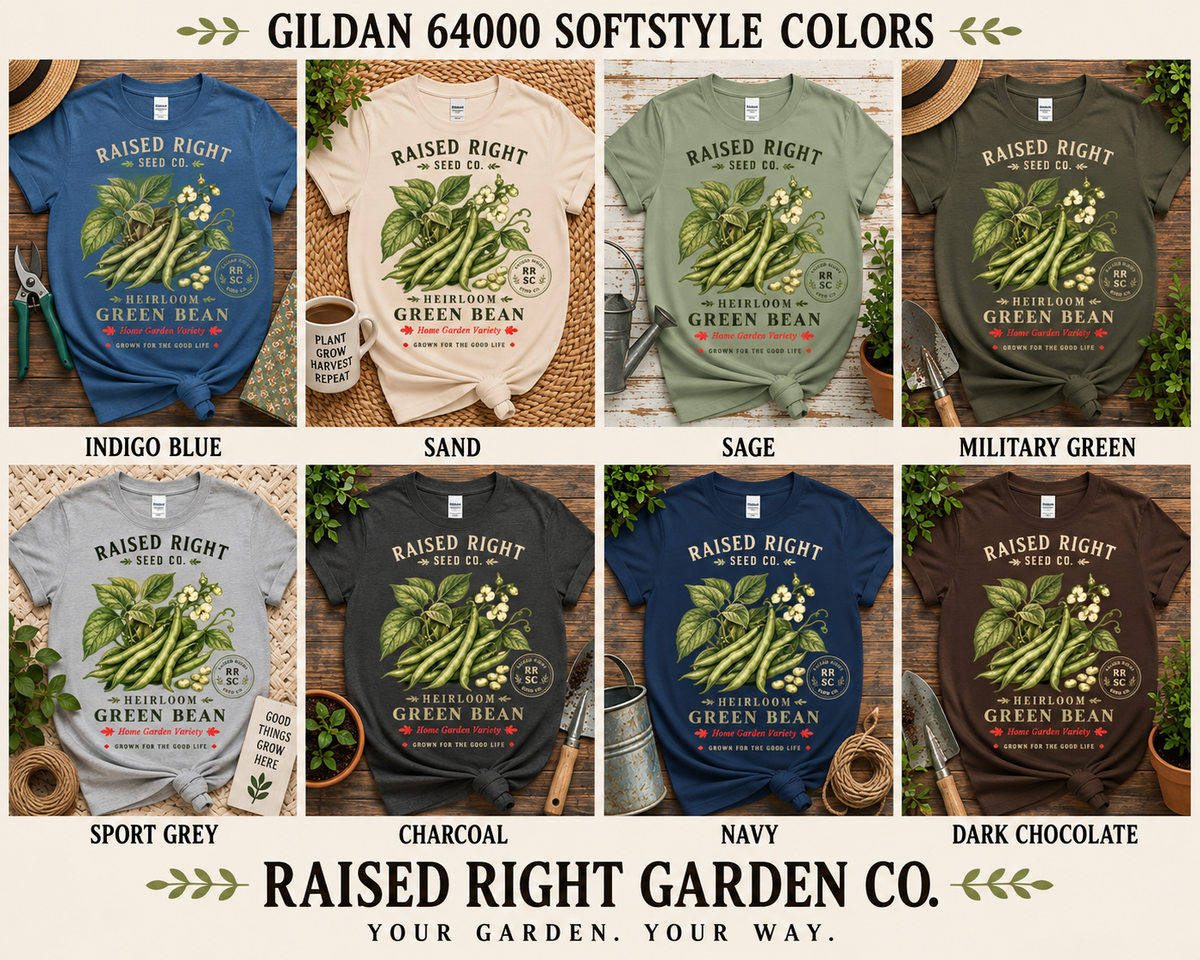 Heirloom Green Bean T-Shirt | Raised Right Seed Co.