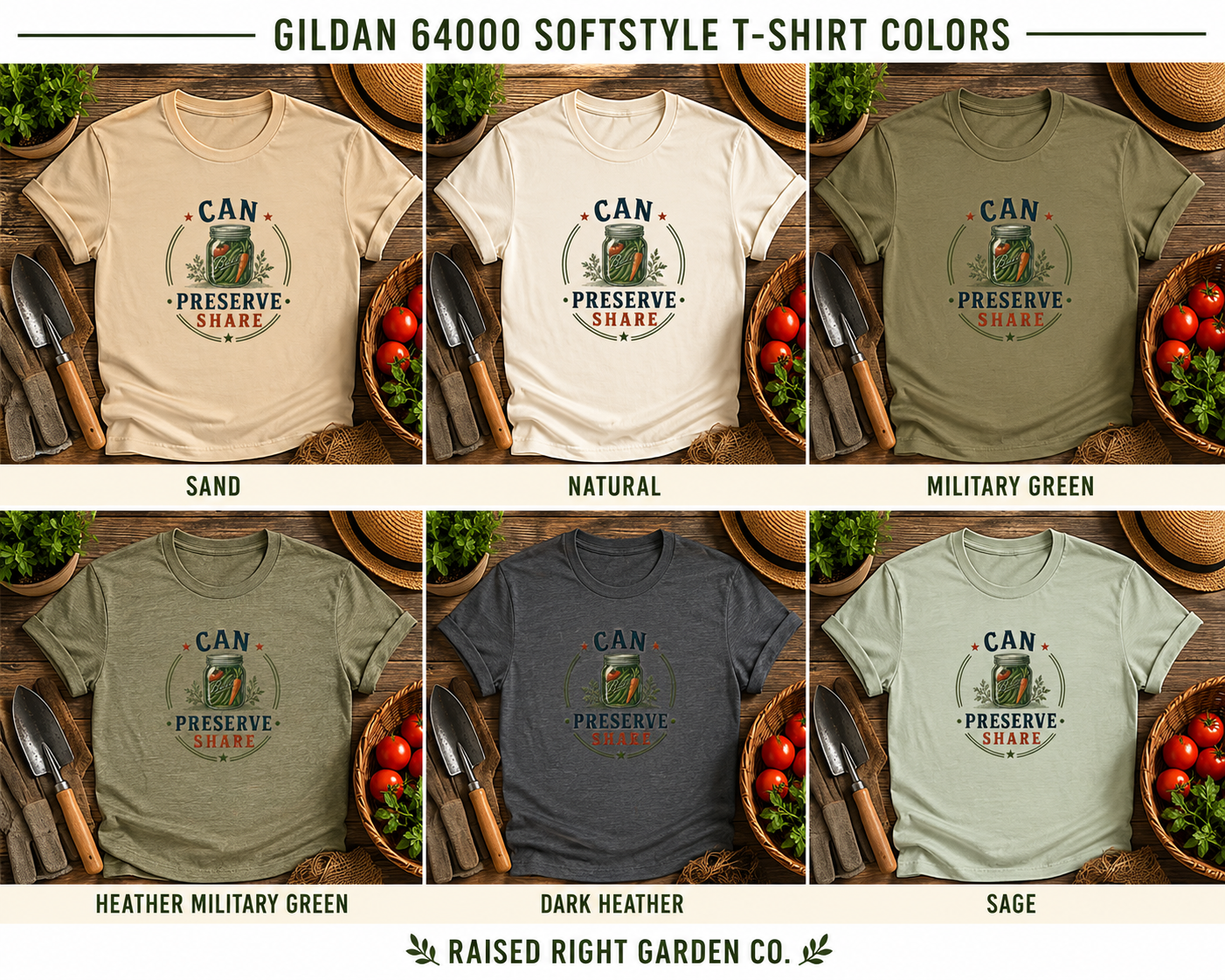 Can Preserve Share Gardening Tee