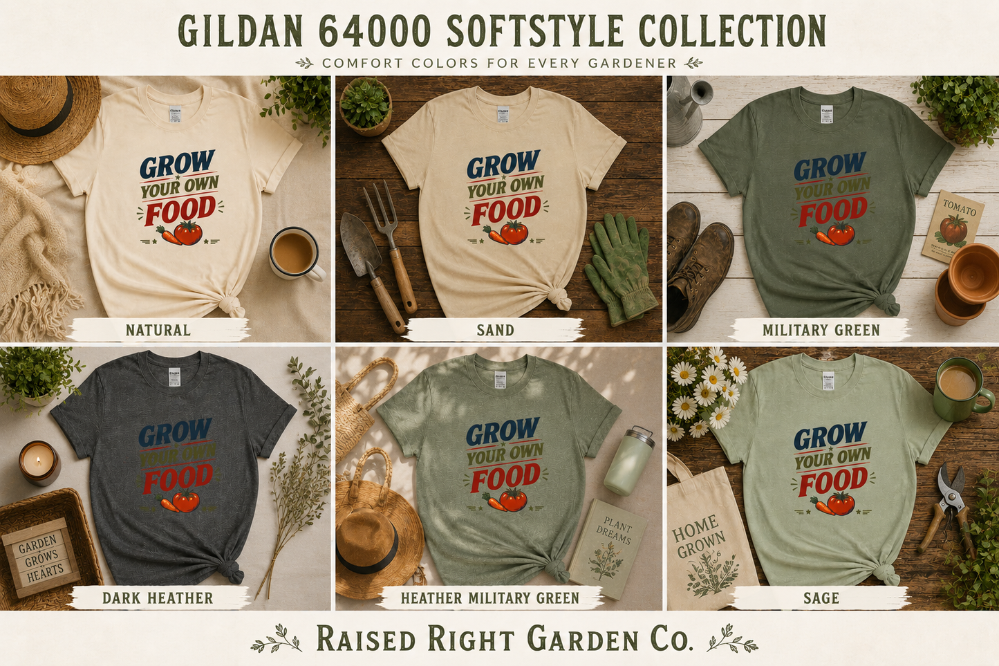 Grow Your Own Food Gardener Tee
