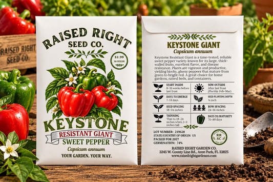 Keystone Resistant Giant Sweet Pepper Seeds – 30 Seeds
