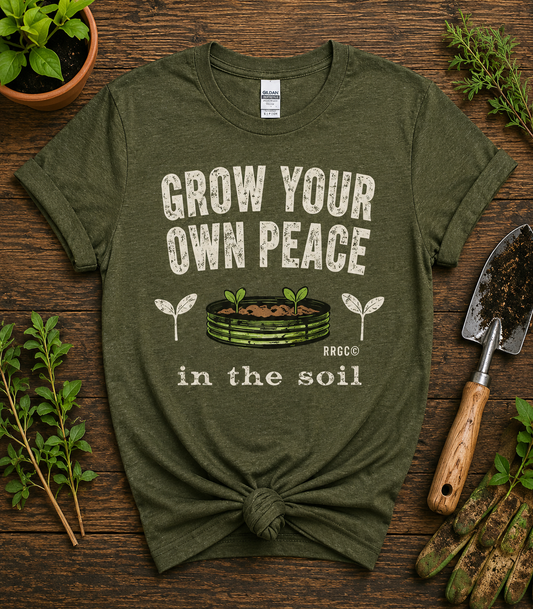 Grow Your Own Peace Vintage Gardening Shirt