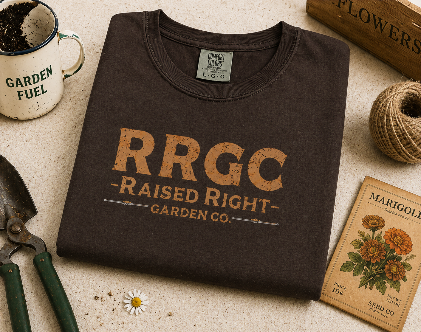 RRGC Raised Right Garden Co. Vintage Gardener Shirt