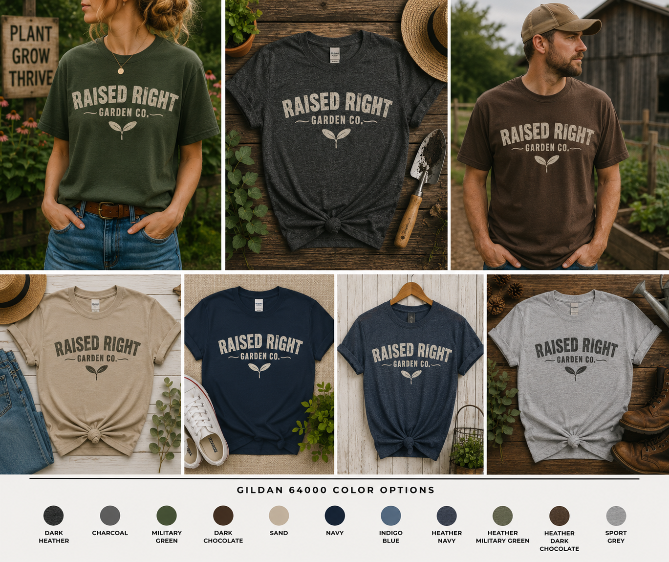 Raised Right Garden Co. Vintage Garden Club Tee