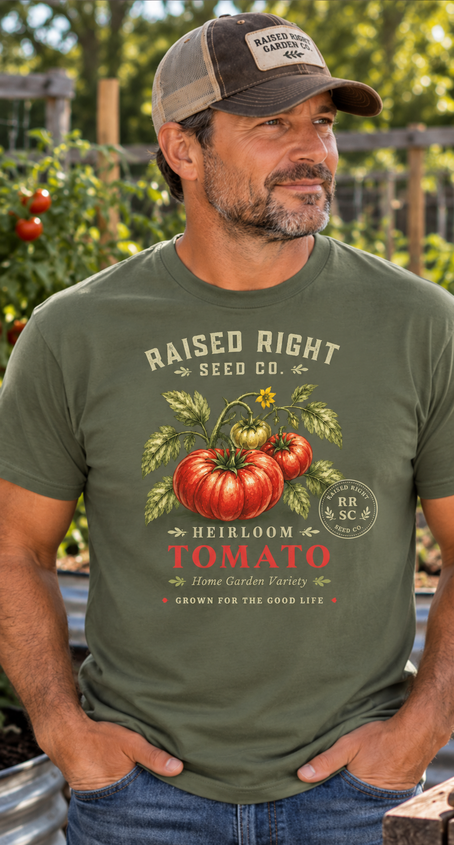 Heirloom Tomato T-Shirt | Raised Right Seed Co.