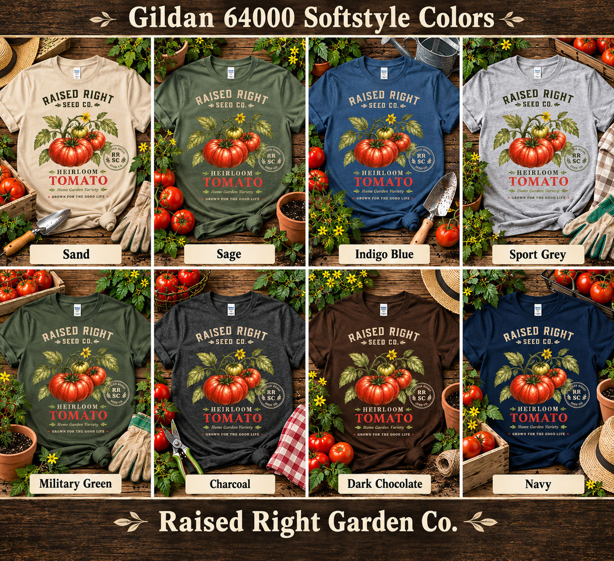 Heirloom Tomato T-Shirt | Raised Right Seed Co.